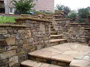 Walls, steps, and columns